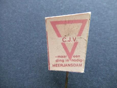 C.J.V.( Christelijke jongeren vereniging )Heerjansdam.oud speldje